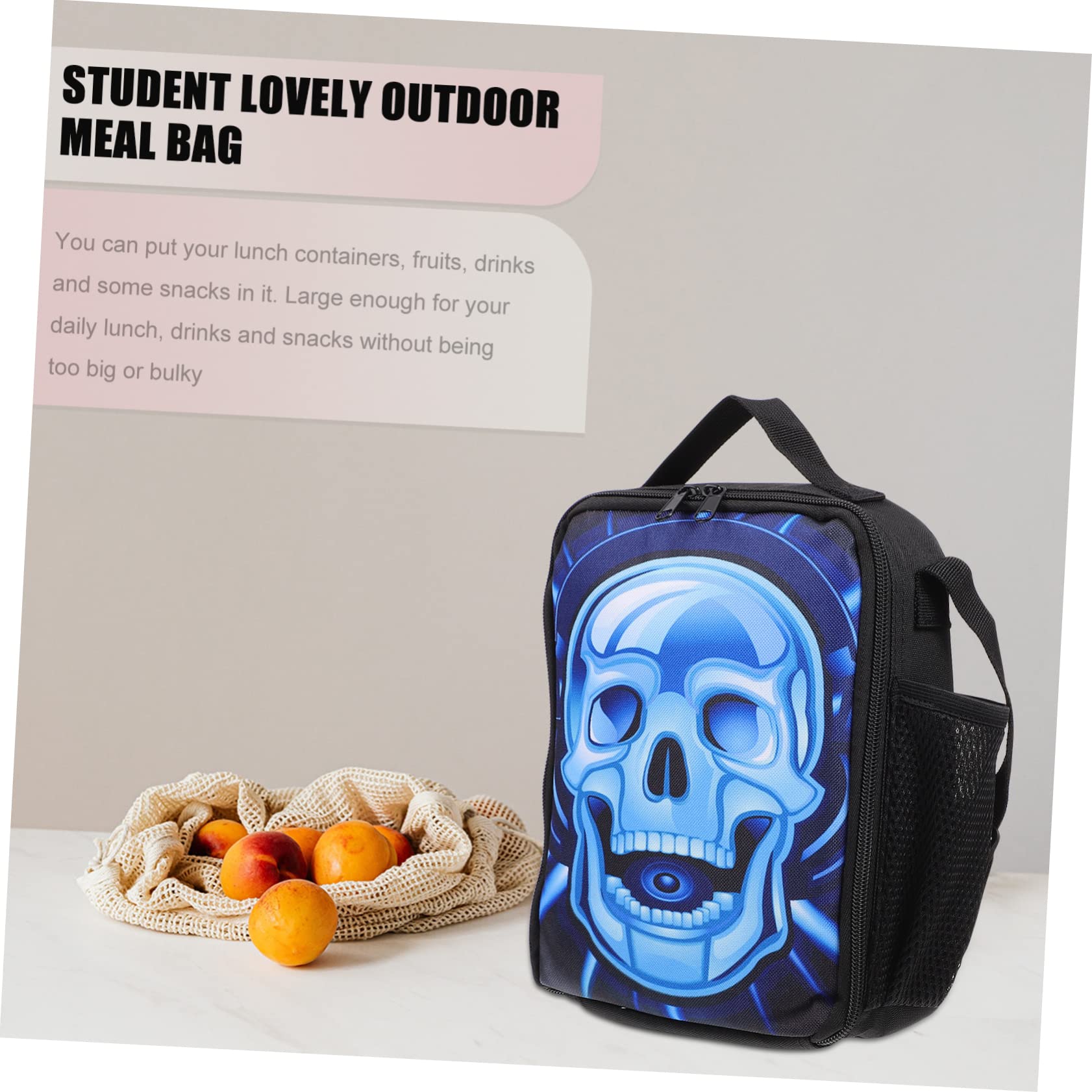 ABOOFAN 2piezas Bolsa De Almuerzo Infantil Personalizable Diseño Atractivo Mochila De Comida Para Exterior Fiambrera Práctica Para Colegio y Picnic