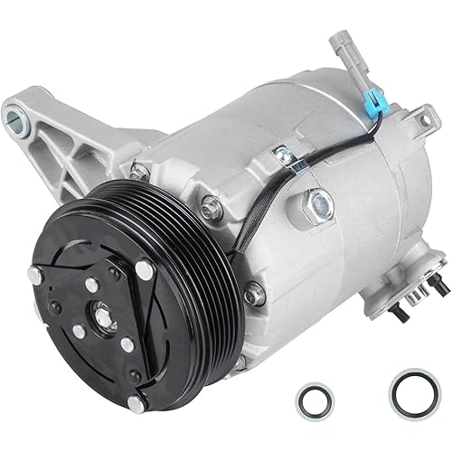 AC Compressor with A/C Clutch Fit for Pontiac G6 3.9L 2006, for Chevrolet Impala 3.5L 3.9L 2006-2011, Monte Carlo 3.5L 2006 2007, Malibu & Monte Carlo 3.9 2006, Replaces CO 21471LC