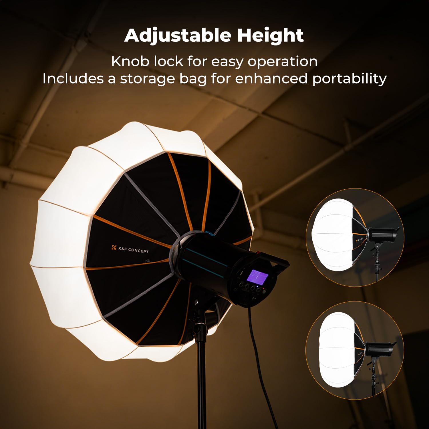 K&F CONCEPT Box de luz esférico de 65 cm
