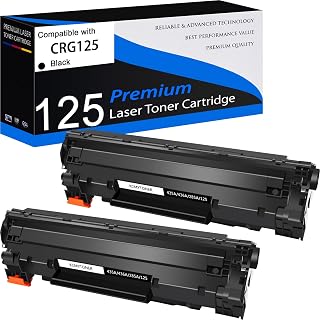 KCMYTONER Compatible Toner Cartridge Replacement for Canon 125 CRG 125 CRG-125 3484B001AA Work with ImageClass LBP6000 LBP6030w MF3010 Printer - Black, 2 Pack