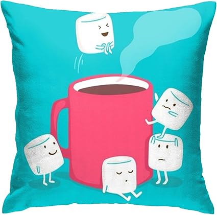 Amazon かわいいコーヒーシュガー 枕カバー ピローケース クッションカバー ファッション ソファー 背もたれ 北欧 ベッドピローケース 美しい 車 装飾 枕カバー 45cmx45cm 枕カバー ピローケース オンライン通販