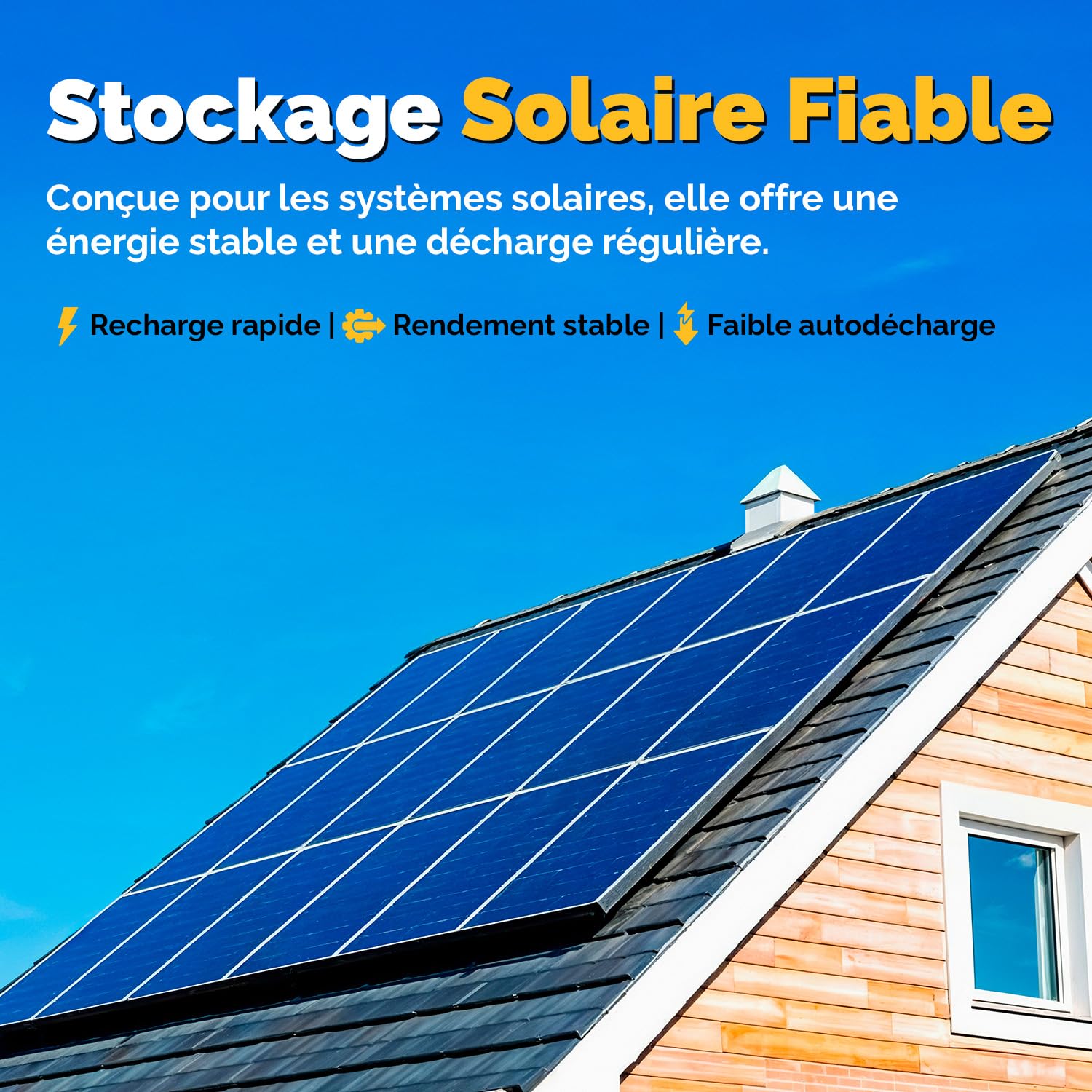 Electronicx Batterie Gel 12V 110Ah C100 Édition Solaire – Batterie de Service à décharge Lente 110 Ah – Technologie Gel – Borne Positive à Droite – Camping-Car Bateau Photovoltaïque