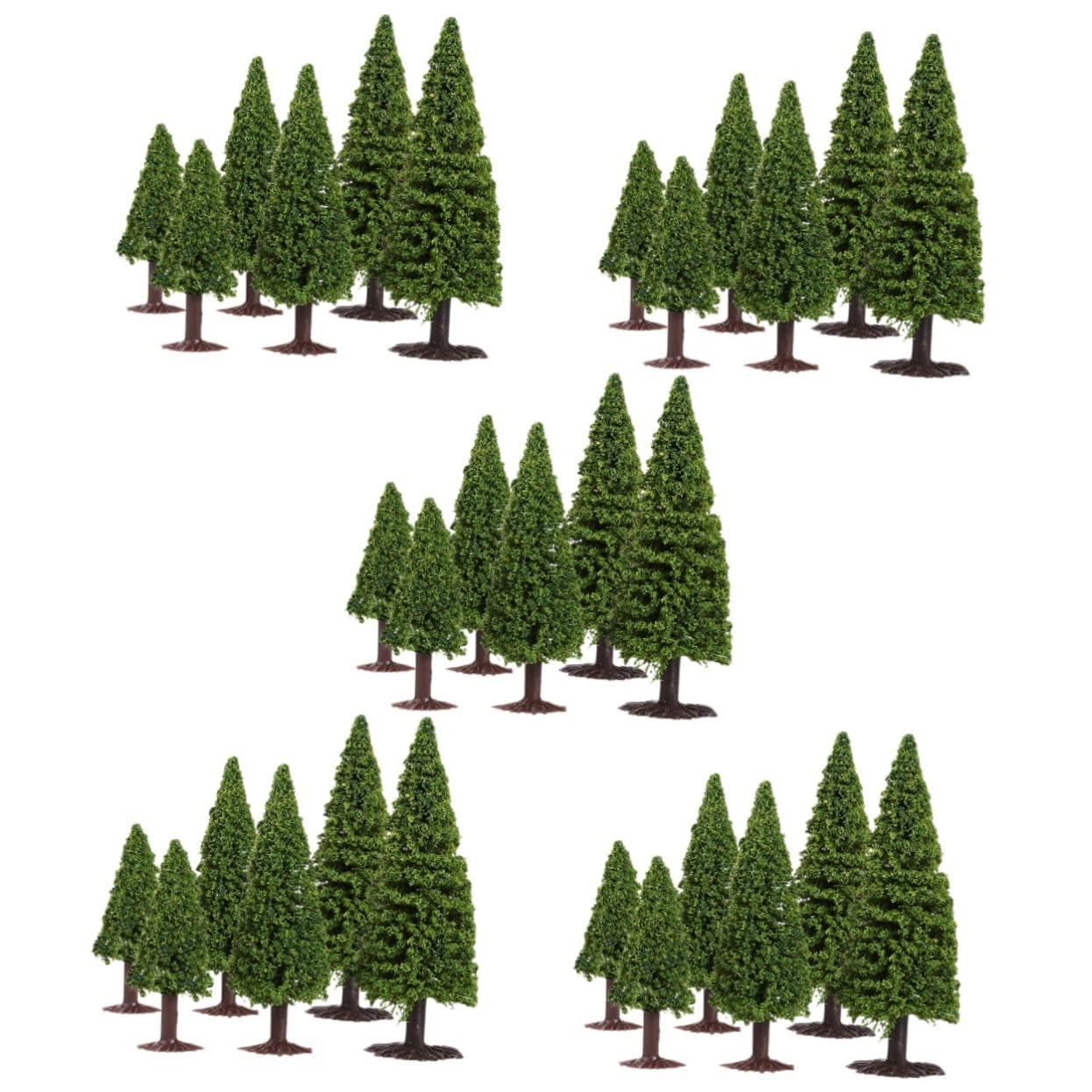 30 Piezas Modelo De Pino Árbol De Ferrocarril Árbol De Globo De Nieve De Bricolaje Figura De Pino Paisaje Arquitectura Árbol Árboles De Escala Árbol De Cedro Modelo Paisaje Modelo DIYEAH