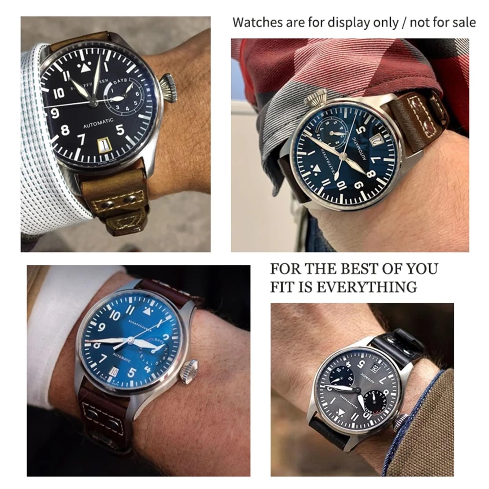 Cinturino in pelle di vitello con rivetto 20mm 21mm 22mm adatto per orologio IWC Big PILOT IW5009 SPITFIRE IW3777 cinturino Le Petit Prince Mark