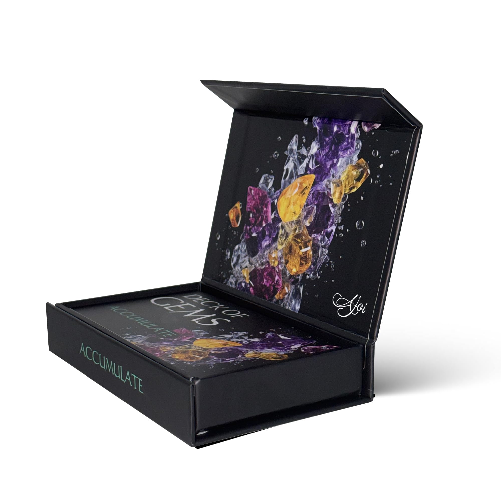 Deck of Gems Affirmation Cards – Accumulate – 36 Daily Affirmation Cards for Empowerment, Wealth Mindset, and Motivation | Manifestation and Self-Care