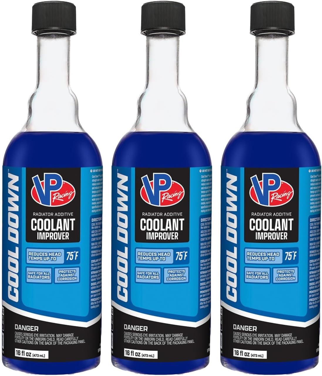 VP Racing Fuels 2085 Cool Down Coolant Performance Improver, 16 Ounces (3 Pack)