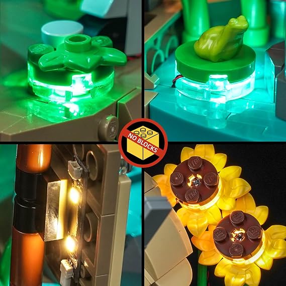 Remote Control Led Light Set Compatible with Lego 72423 Shrek, Donkey & Puss in Boots (No Model), Decoration Lighting Set Compatible with Lego Shrek, Donkey & Puss in Boots Building Blocks