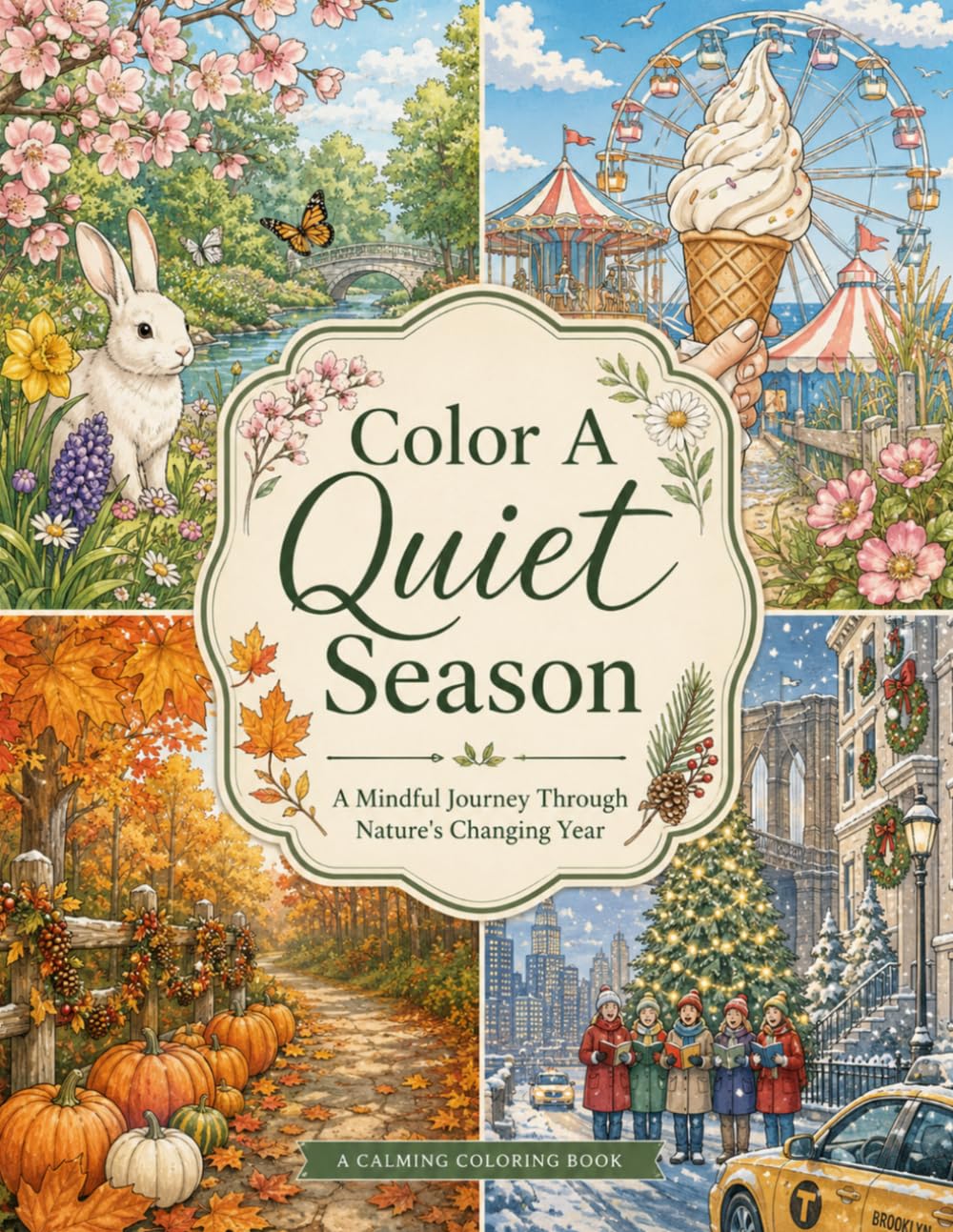 Color A Quiet Season: A Mindful Journey Through Nature’s Changing Year (The Quiet Coloring Series - Color in Nature for Relaxation)