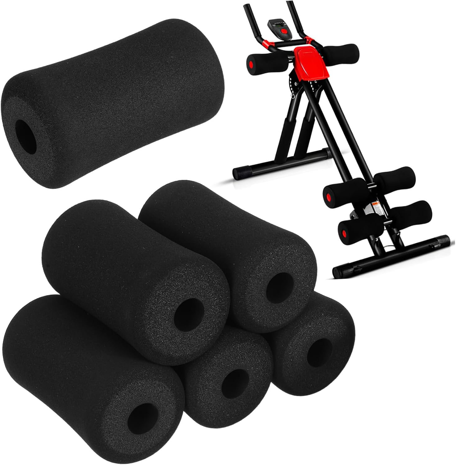 Toyvian 6pcs Sponge Gym Pads Cover for Leg and Foot Exercise Machine