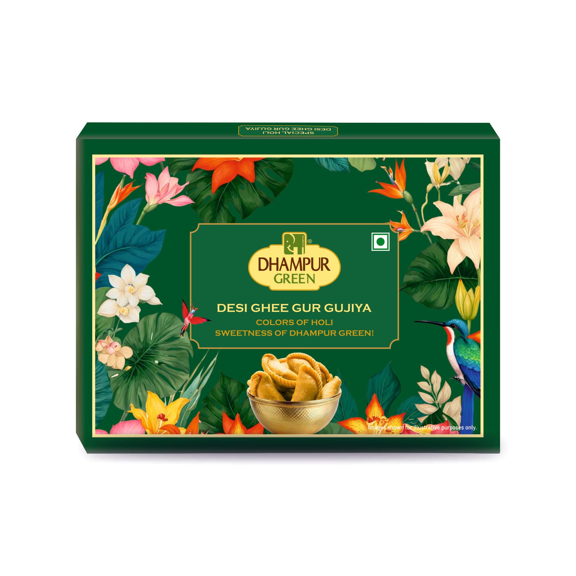 Dhampurgreen Desi Ghee Gur Gujiya, 250g | Gujiya Sweets | Indian Mithai | Holi Gift Hamper-image-15