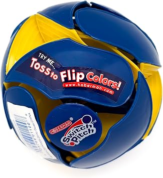 University Games Hoberman Switch Pitch Ball - Color Switching Ball that Flips Colors When Tossed - Transformation Mid Air