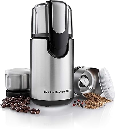 KitchenAid Blade Coffee Grinder and Spice Grinder Combo Pack, Onyx