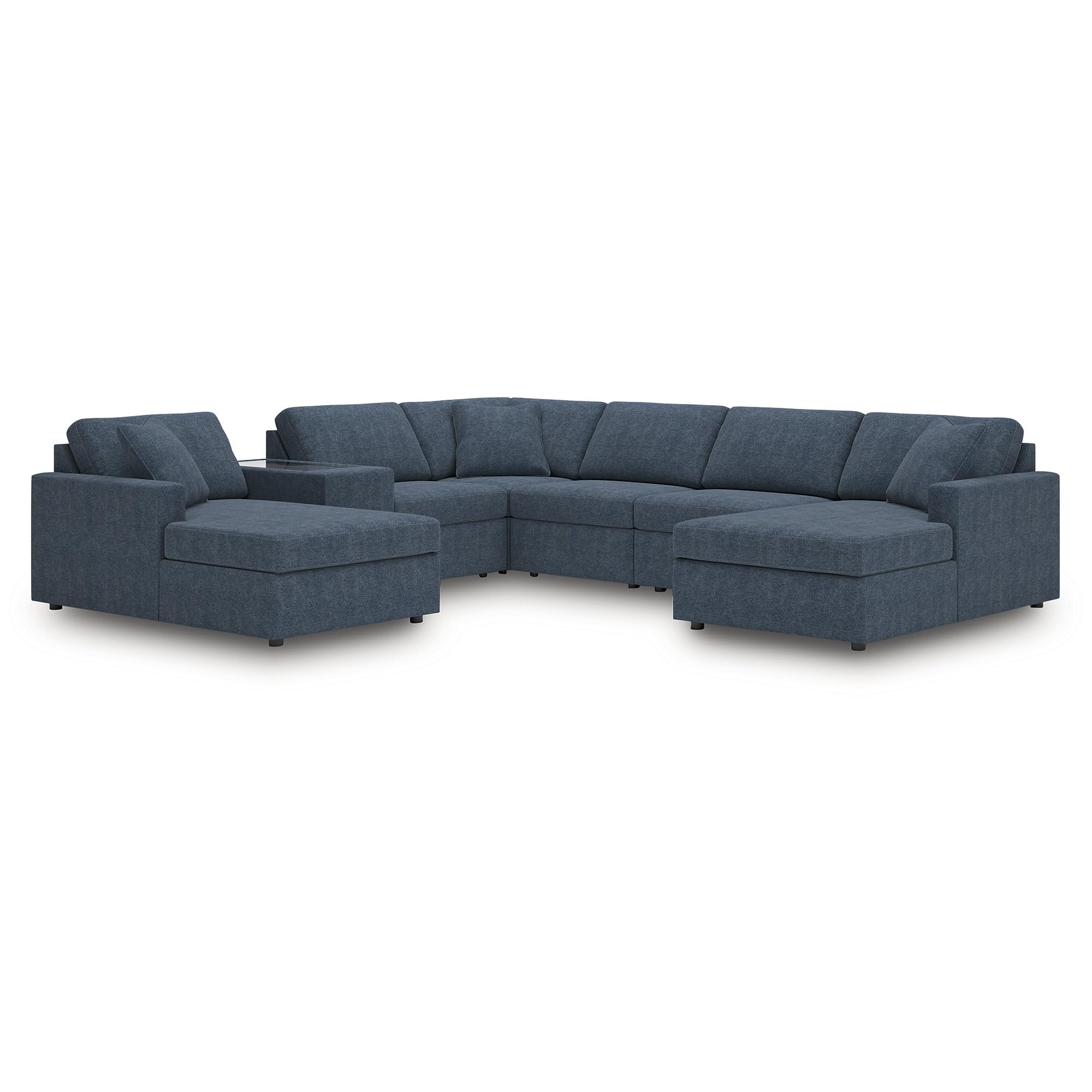 Signature Design by Ashley 7-Piece Modular Sectional Sofa Couch, Ink