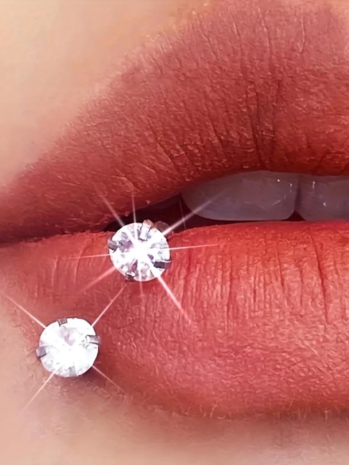 MODRSA Silver Gold Black Septum Rings 16g Horseshoe Nose Ring Double Gem Halloween Septum Piercing Jewelry for Women Men Surgical Steel Cartilage Tragus Earring Half Hoop Lip Labret Jewelry 8mm 10mm - Image 5