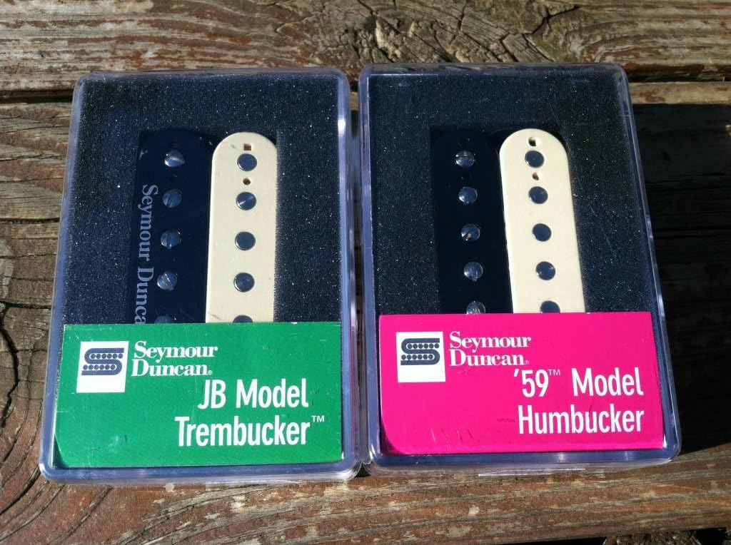 Seymour Duncan TB-4 JB Bridge & SH-1 59 Neck REVERSE ZEBRA Pickup Set
