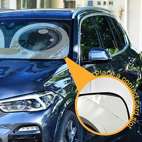 Vista 89 de Gredecor Parasol para parabrisas, diseño hippie y bohemio, hongos mágicos, parasol para automóvil, bloquea los rayos UV y protección contra