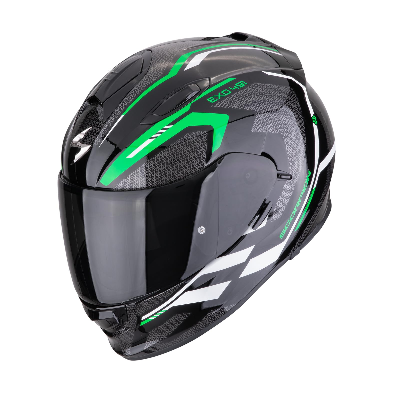 Scorpion Casque intégral pour Moto exo-491 kripta Noir Vert Blanc Taille l mototopgun 48-450-349-05