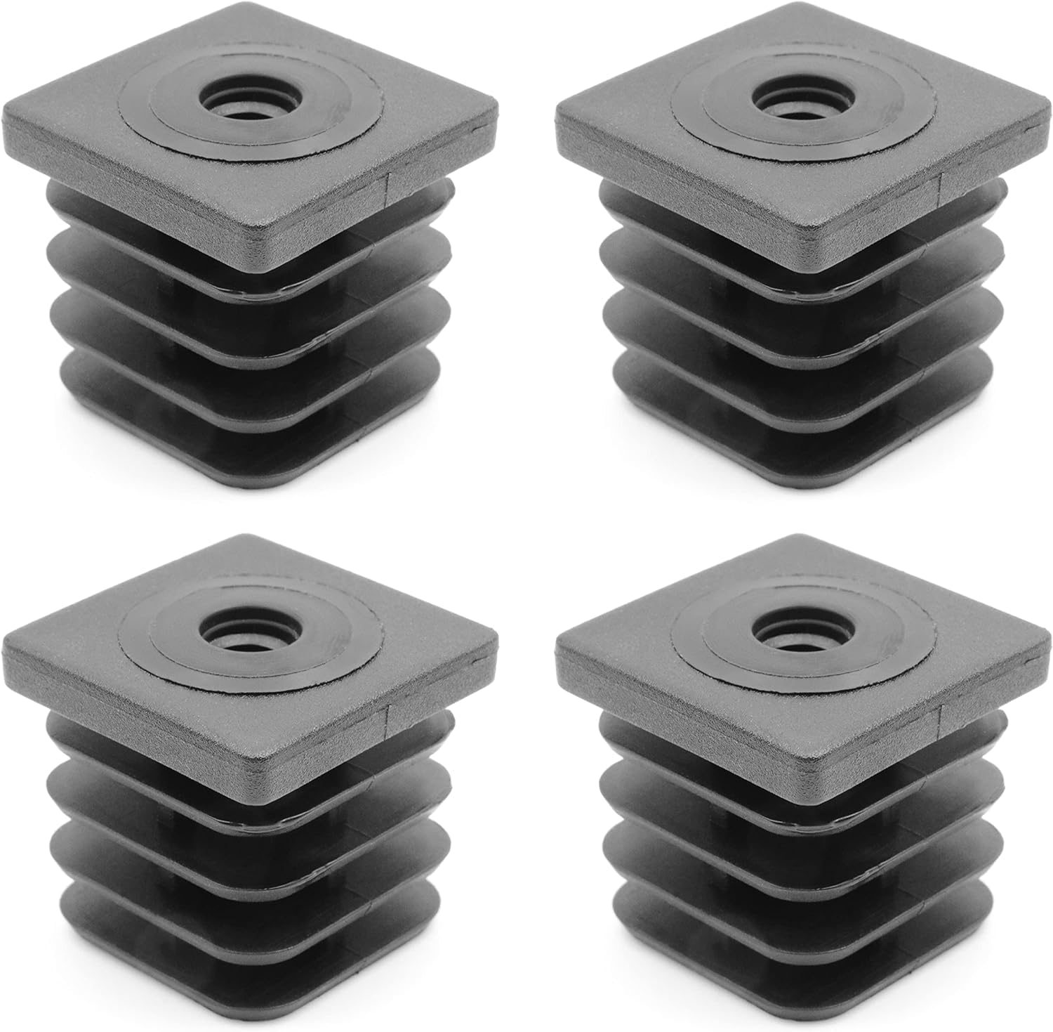 Design61 Lot de 10 bouchons ovales a lamelles 25 x 10 mm avec lamelles pour epaisseur de paroi