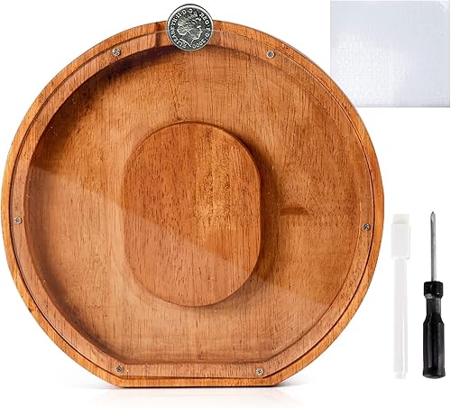 PTYQU AlcancĂa grande de madera de 9.1 pulgadas con 26 letras para niños, hucha con tu propio nombre, alcancĂa, alfabeto de madera creativa, caja de PTYQU AlcancĂa grande de madera de 9.1 pulgadas con 26 letras para niños, hucha con tu propio nombre, alcancĂa, alfabeto de madera creativa, caja de