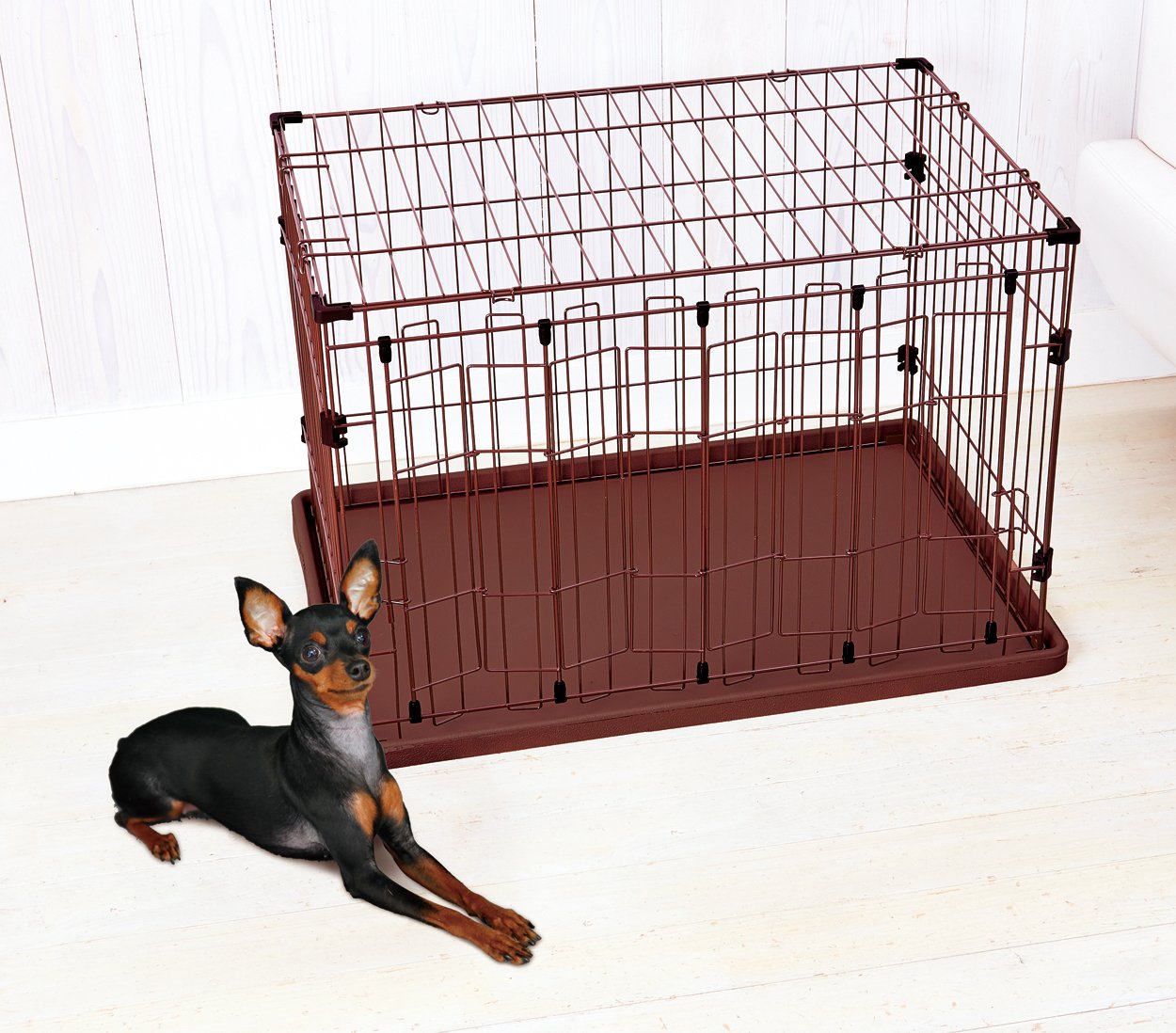 ペティオ　ドックサークル　ペット　小屋　屋根付フルセット Amazon.co.jp: ペティオ (Petio) トイレのしつけが出来る ドッグ