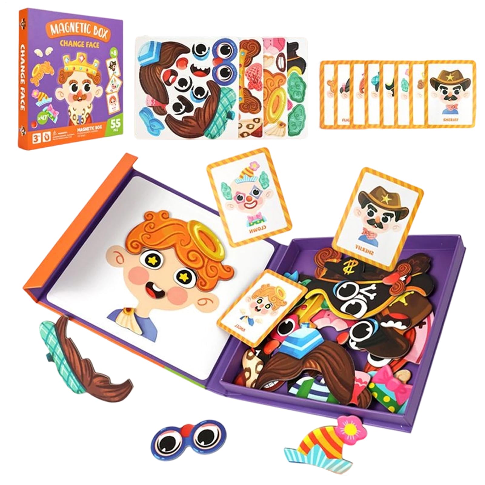 Genérico Puzle de Vestir,Tablero Magnético Educativo para DIY,Juegos de Vestir DIY y Hechos a Mano | para Niñas De 3 A 6 Años Juego De Imitación Preescolar Regalo
