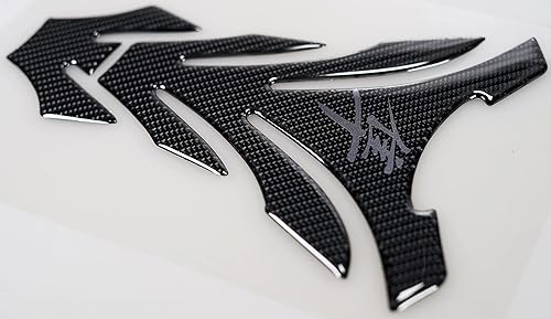 Miniatura 5 de Almohadilla de Tanque de Motocicleta de Fibra de Carbono Real Almohadilla de Tanque de Gas Aceite Combustible Calcomanía de Vinilo Protector de