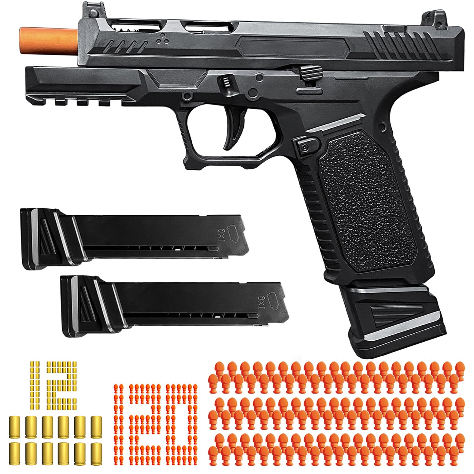 Toy Gun, Semi-Automatic Shell Ejecting Toy Gun Pistol Automatic Reloading for Kid, Shooting Games Educational Model Toy Pistol to Cool Toys Gifts for Boys & Girls Ages 6+