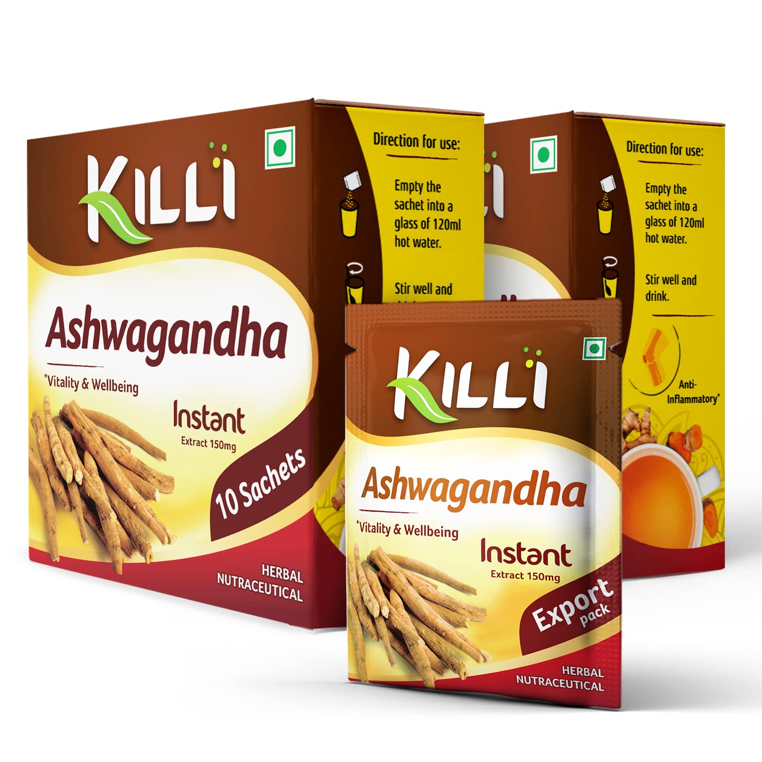 KILLI Ashwagandha Instant Ayurvedic Extract, 20 Sachets for Vitality and Wellbeing for Men and Women-picture-30