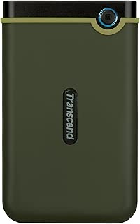 Transcend USB3.0 2.5インチ スリムポータブルHDD 耐衝撃 M3シリーズ ミリタリーグリーン 1TB 3年保証 TS1TSJ25M3G