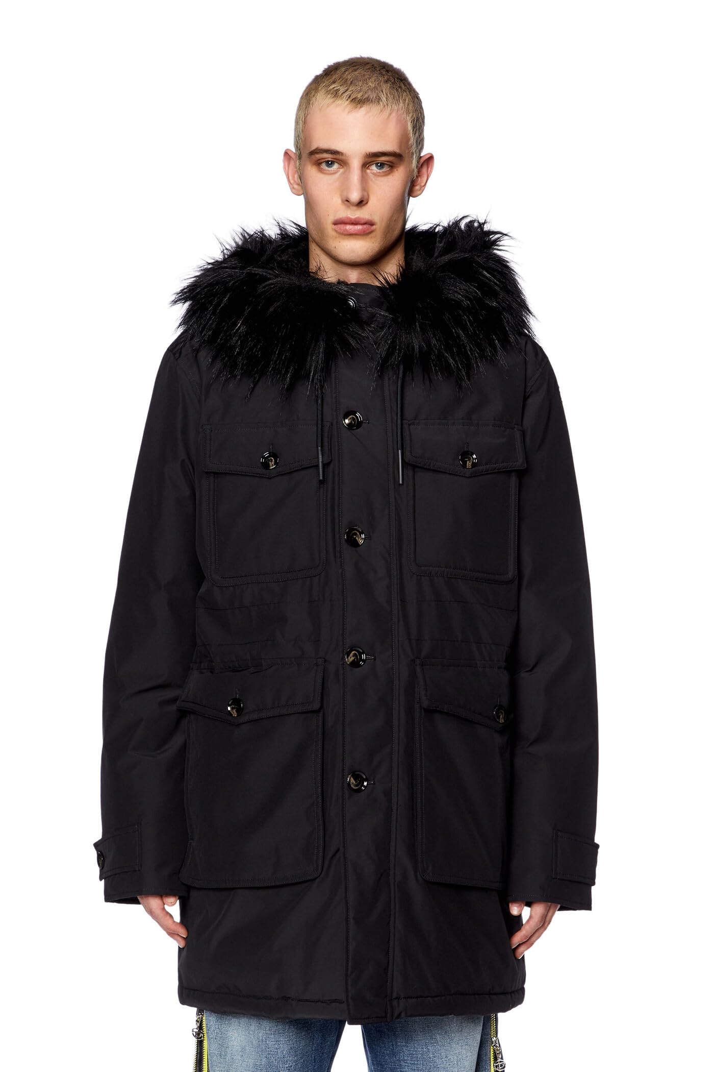 Diesel Giacca W-JORGY Giacca Black Black Black 48 Uomo, 9XX, 48-image