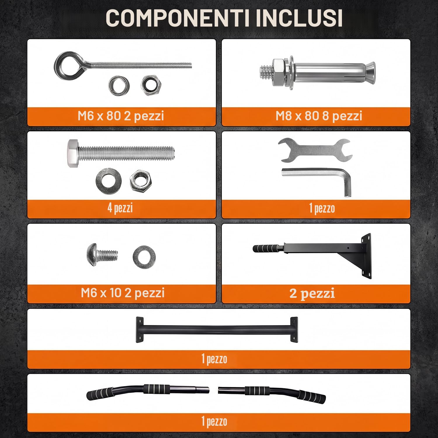 Vexloria Sbarra per trazioni, Sbarra Trazioni a Muro, con impugnatura in schiuma antiscivolo, Multi-Grip Pull Up Bar per Boxing ecc, fitness da casa BSX1