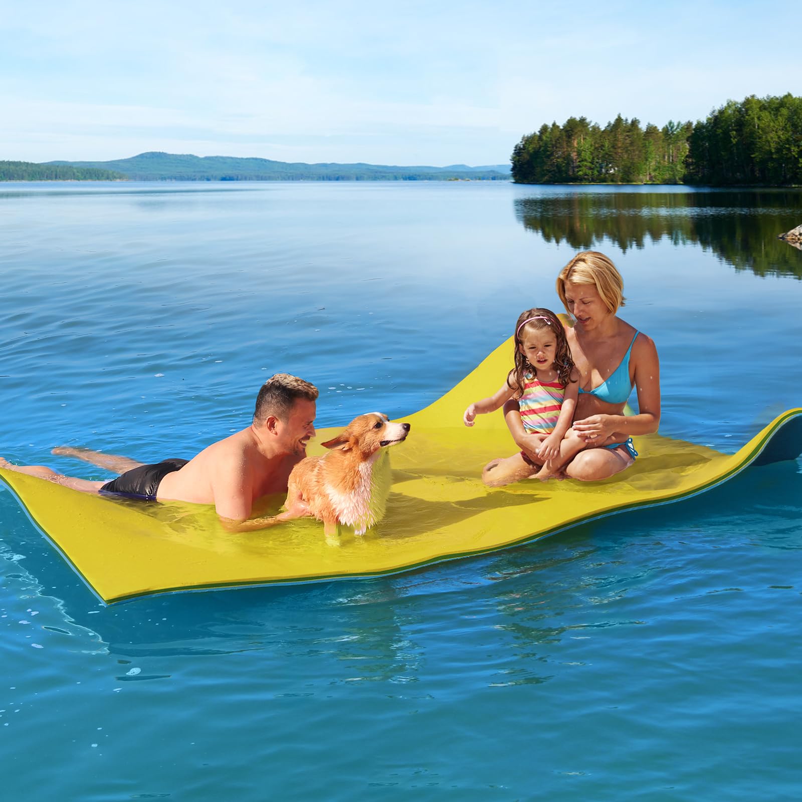 Floating Foam Pads Lily Pad Floating Mat, Layer Floating Water - Main Image