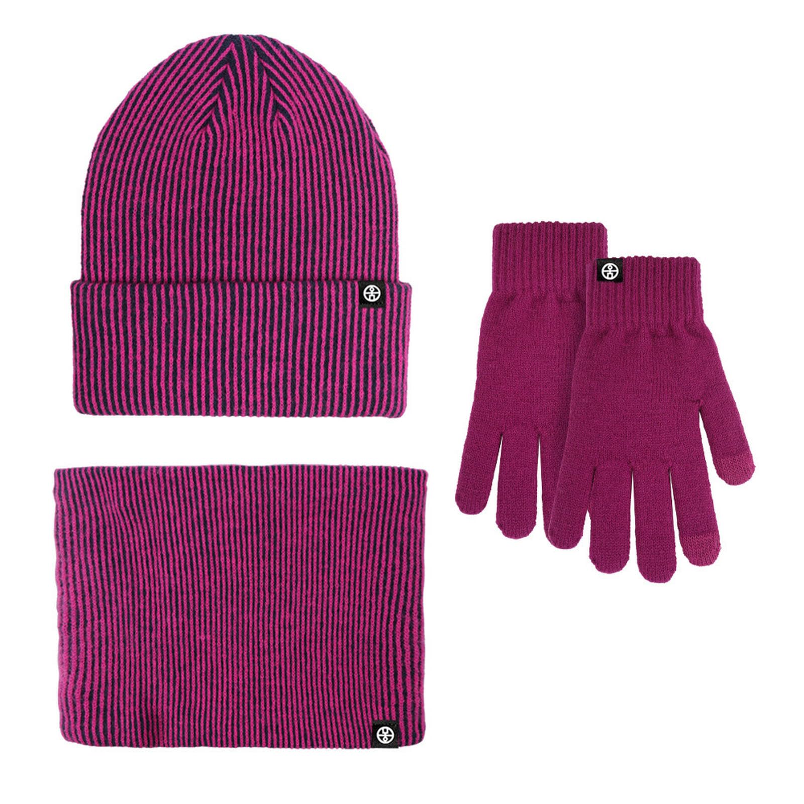 czapka szalik i rękawiczki zestaw damski zimowy męski i damski szalik beanie z ekranem dotykowym zestaw rękawiczek 3-częściowy zestaw dzianinowa czapka ciepłe rękawiczki długi szalik