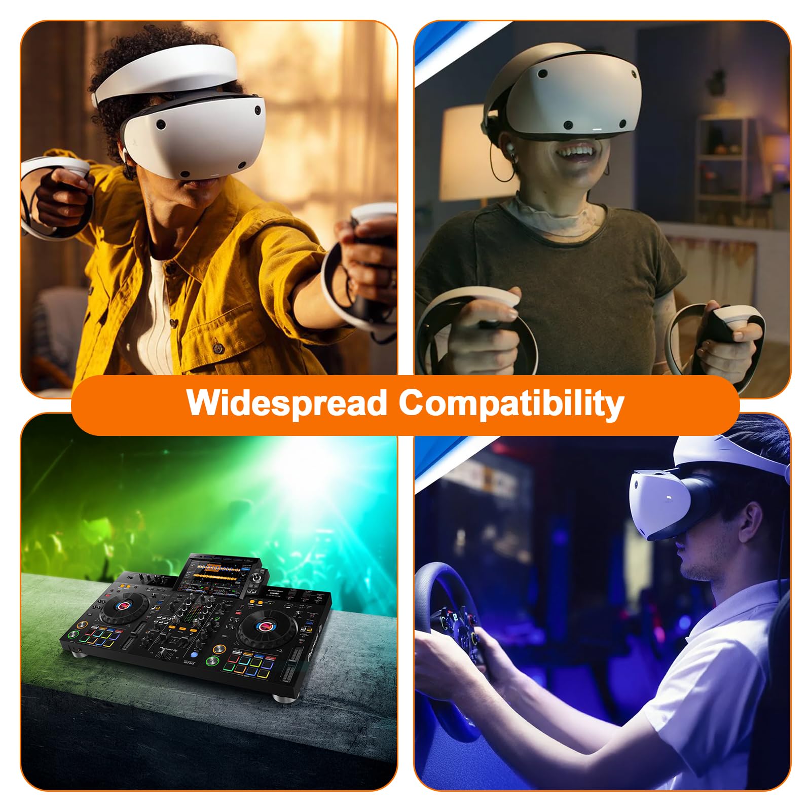 12 V 3,6 A Adattatore di Alimentazione, Compatibile con Pioneer DJ DDJ-1000 DDJ-1000 SRT DDJ-800 DDJ-RR XDJ-RR, Compatibile con Sony PSVR PSVR2 Playstation VR CUH-ZAC1 CUH-ZVR2 Caricabatterie ADP-36NH