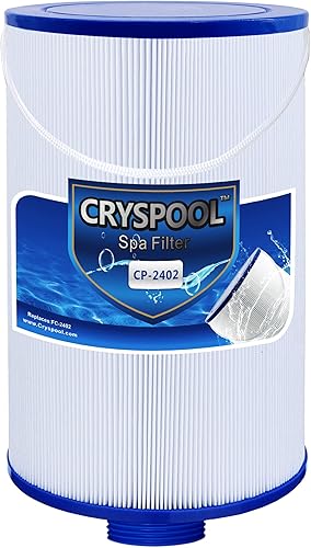 Cryspool Filtro de spa compatible con Watkins 303279, FC-2402, flujo libre y filtro Lifesmart para bañera de hidromasaje, rosca más fina de 1 12