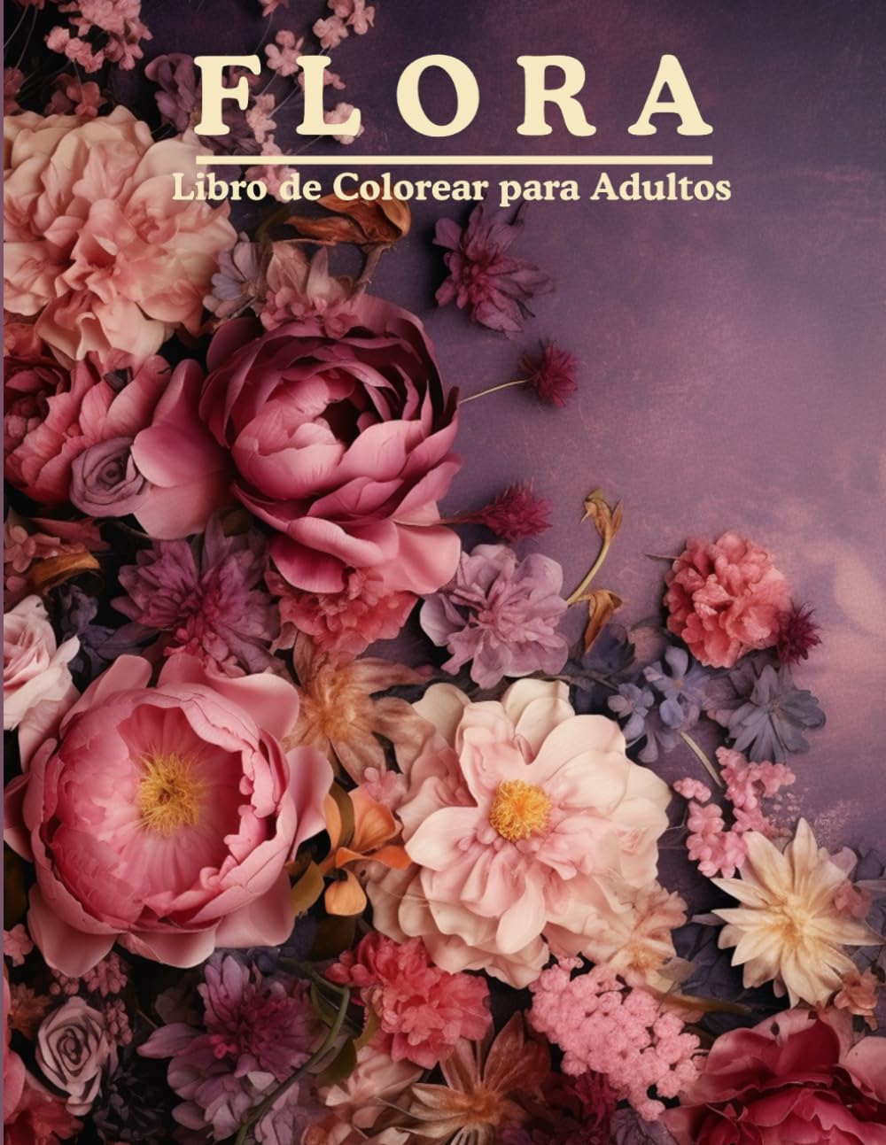 Anti-stress : le livre de coloriage pour adultes FLORA et ses 50 grandes illustrations relaxantes