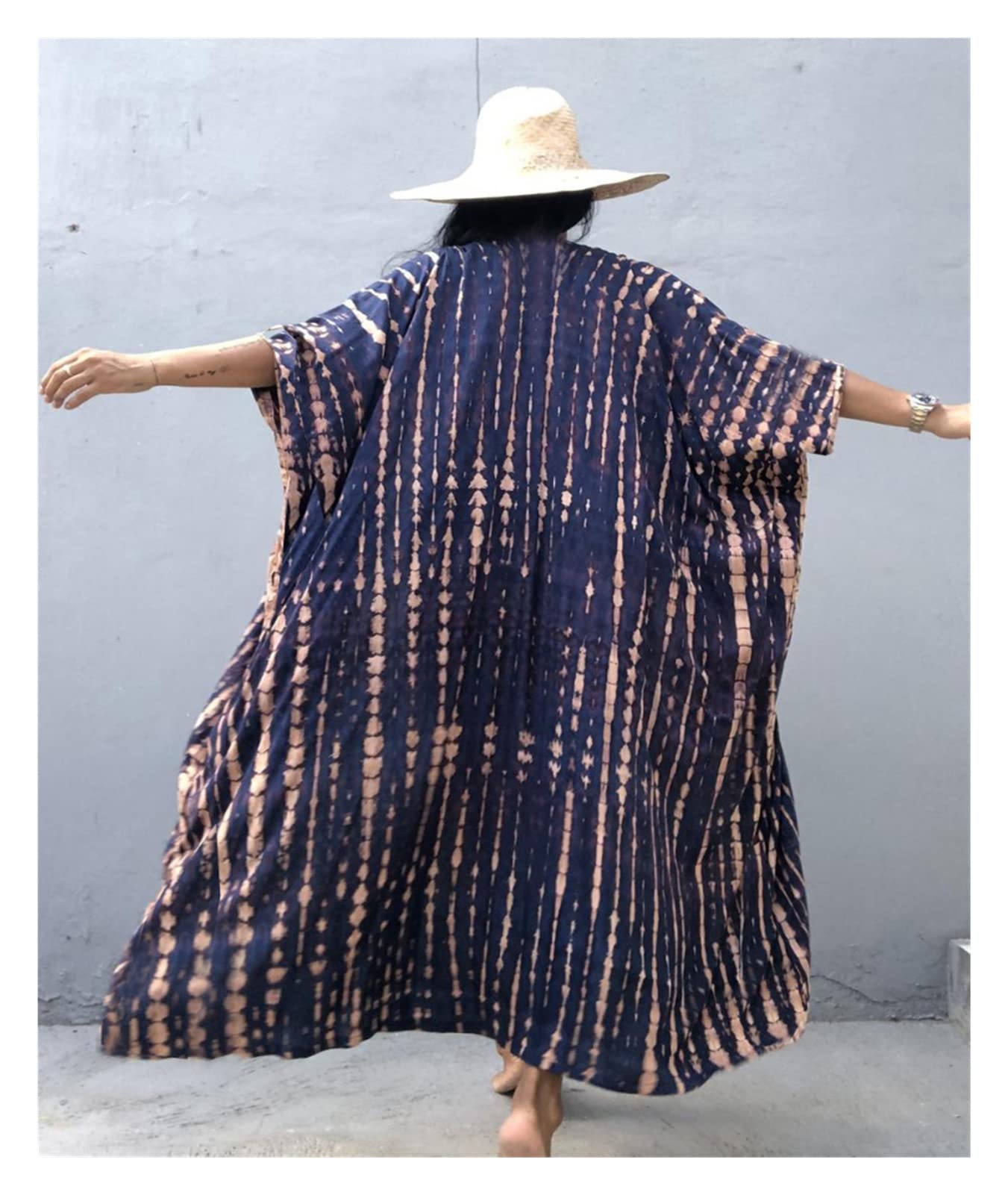 Bikini-Abdeckung Strand-Cover-Ups for Bademode Damen Schwarz Tie Dye Kimono Badeanzug Cape Sommerkleid Beachwear Outfits Badeanzug Cover Up(Yellow Leaf Kimono)