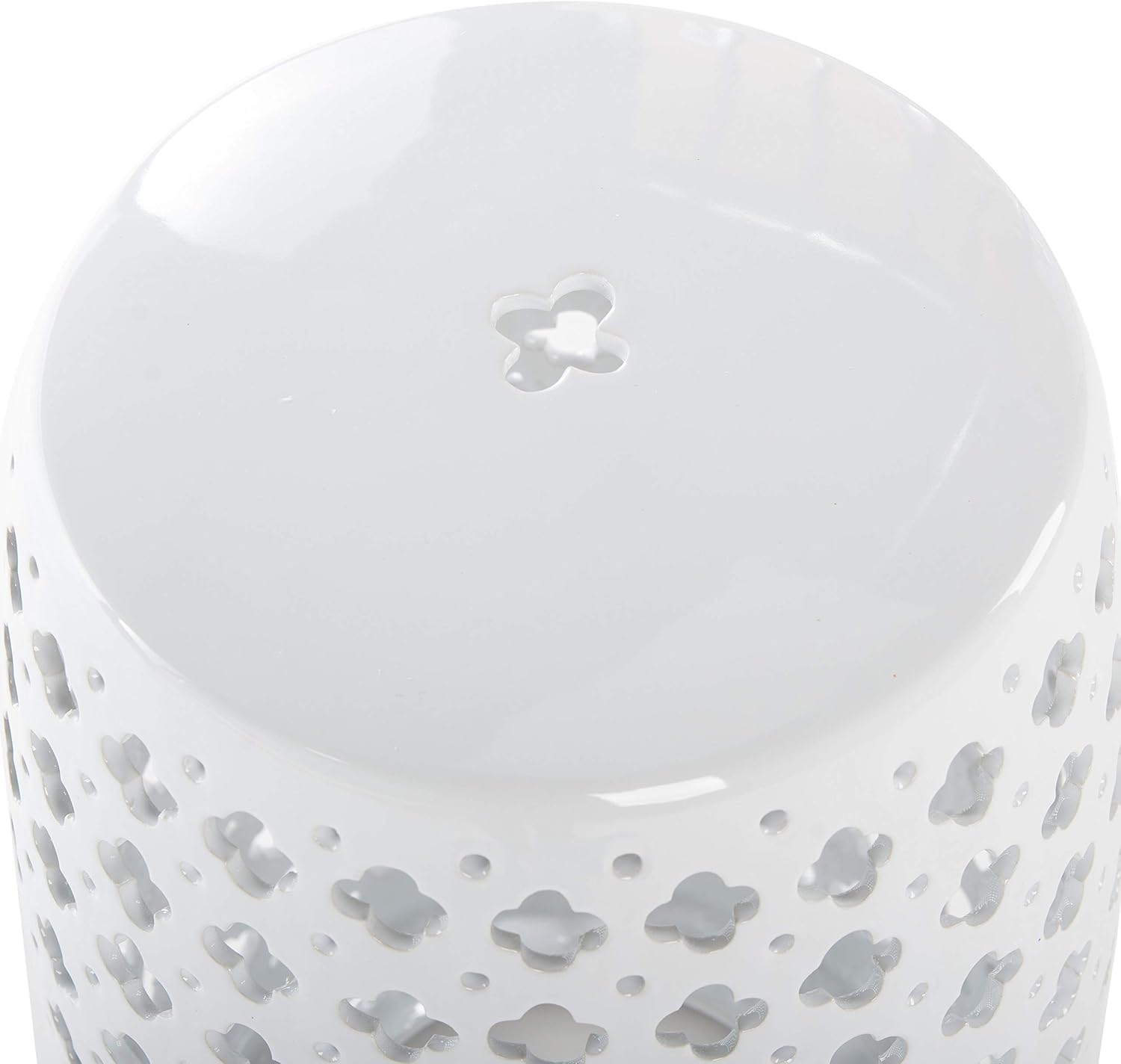 Safavieh Lacey Glazed Ceramic Decorative Garden Stool, White : Patio, Lawn & Garden