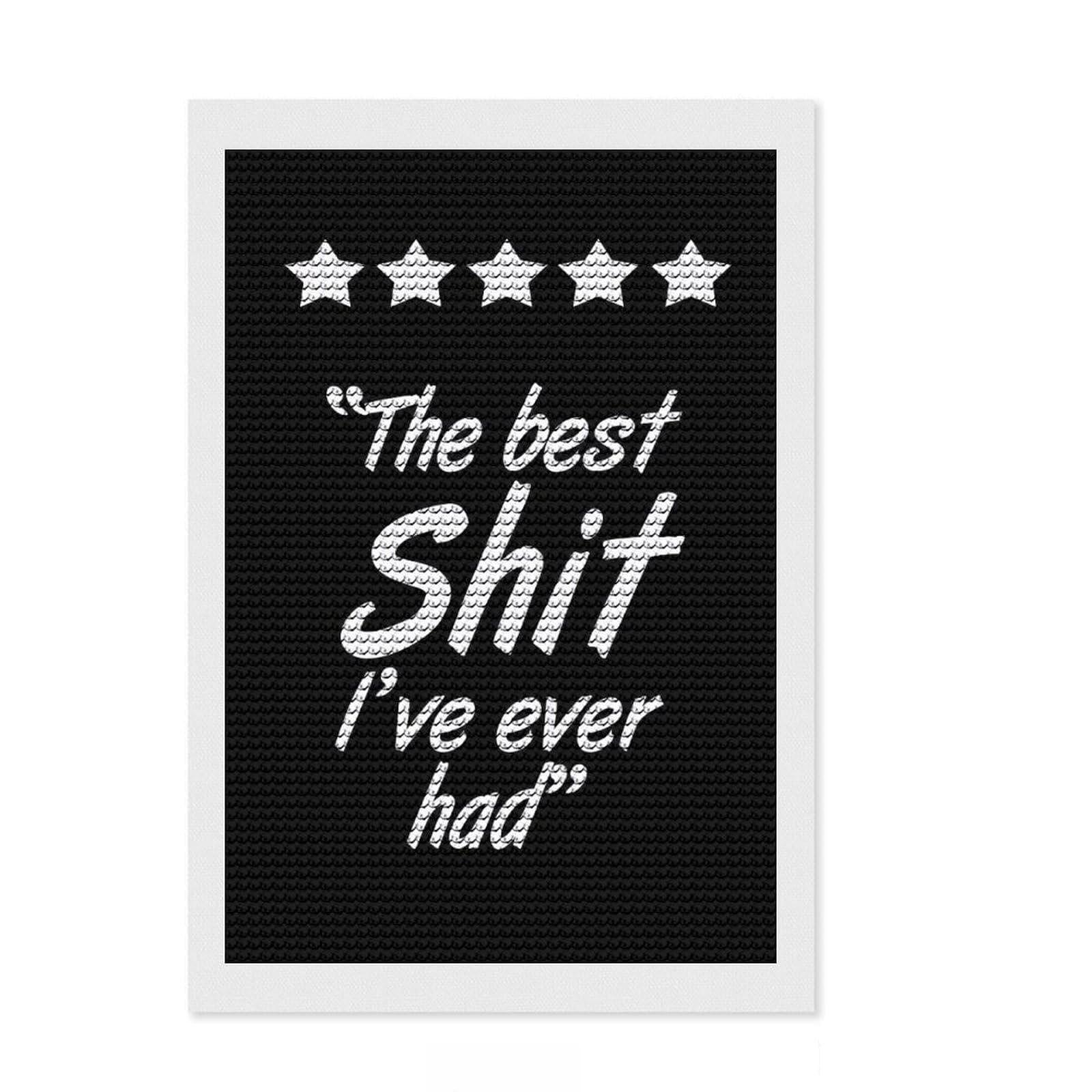 Junmoney The Best Ive Ever Had Full Drill Diamond Painting Kit 8"x12", Modern Decor, for Women, Fun Craft Experience, Thoughtful Handmade Gift