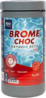 EDENEA - Oxygène Actif - sans Chlore - Brome Choc Spa Piscine - Re Activateur de Brome Spécial Spa - Pastilles 20g - Pot 1kg - Gamme EDG by AQUALUX International