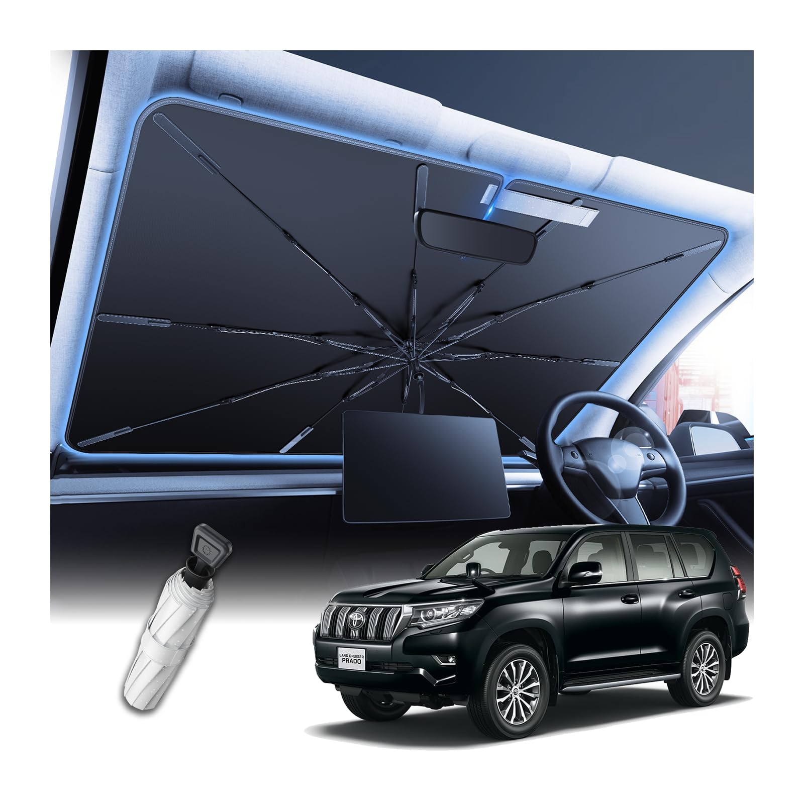 ランドクルーザープラド 150系後期専用網戸 マグネット式サンシェード