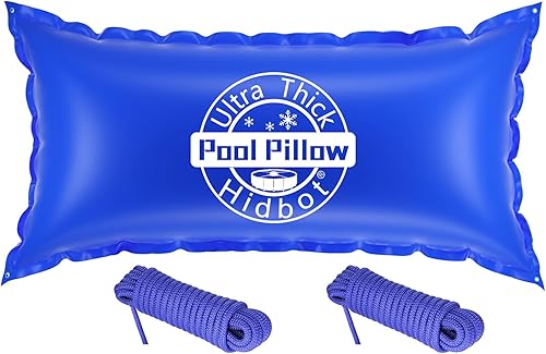 Almohadas de piscina de 4 x 8 pies para piscinas sobre el suelo, 0.016 in ultra gruesas y resistentes al frío sobre el suelo, almohada de piscina de