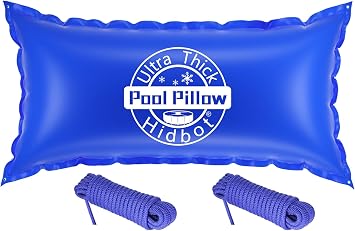 4x8 Ft Pool Pillows for Above Ground Pools, 0.4mm Ultra Thick & Cold-Resistant Above Ground Pool Winter Pool Pillow, Winterizing Winter Closing Pillows,Ultra Airtight Pool Pillowwith 2x16.5ft Rope
