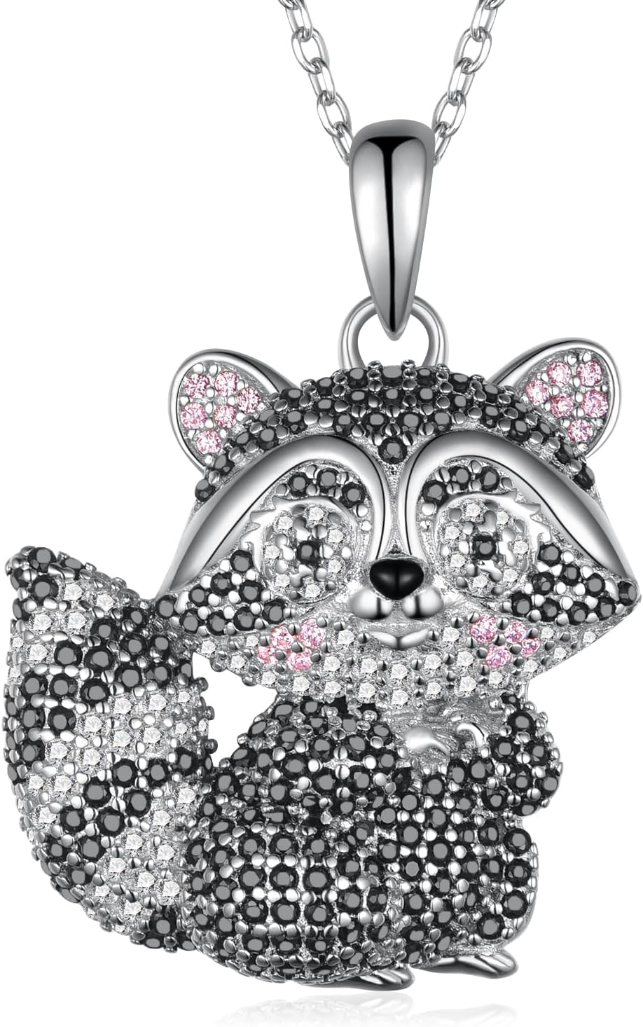 Raccoon Necklace S925 Sterling Siver Raccoon Gifts for Women Raccoon Jewerly Gift for Women