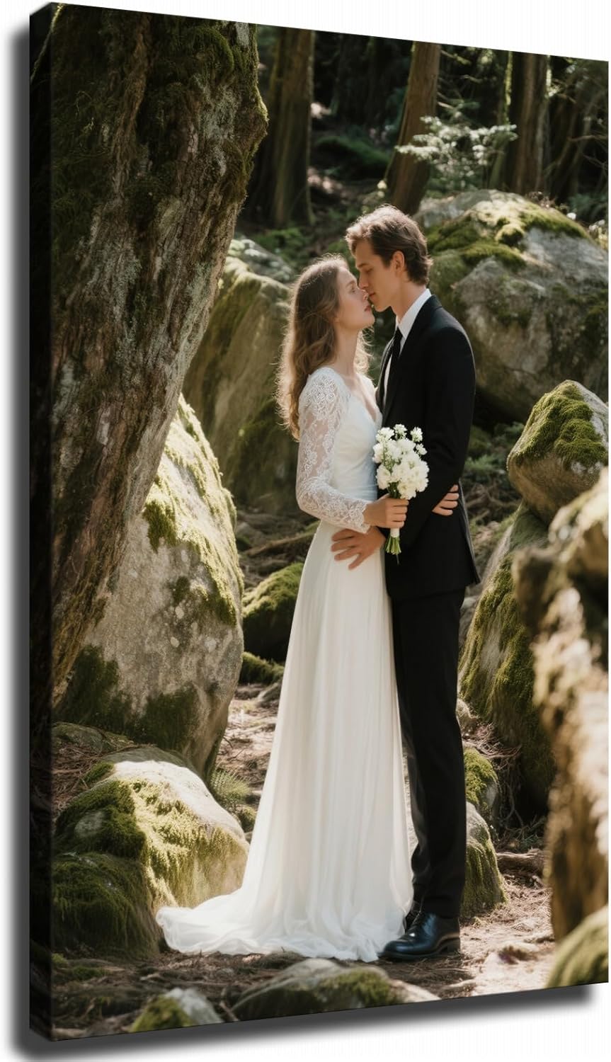 Canvas Prints With Your Photos : Personalized Custom Canvas Prints, Digitally Printed Photo To Canvas Ideal For Home Decor Gifts Keepsakes (16" Lx20“ W, Framed)