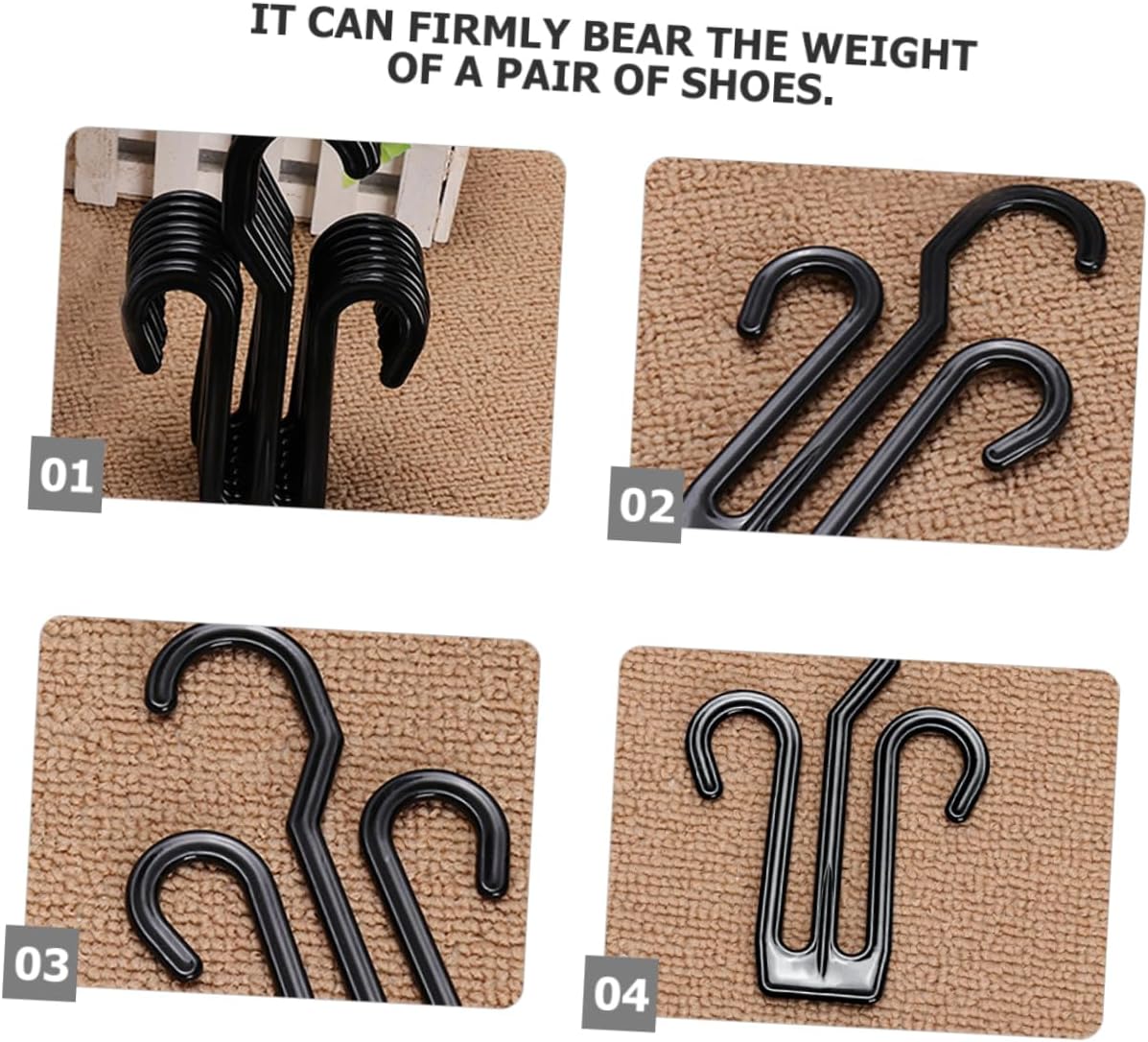 25pcs Hanging Shoe Drying Racks Multi-functional Shoe Holders for Slippers Boots and More Easy Drain Design for Quick Drying and Space-saving Storage