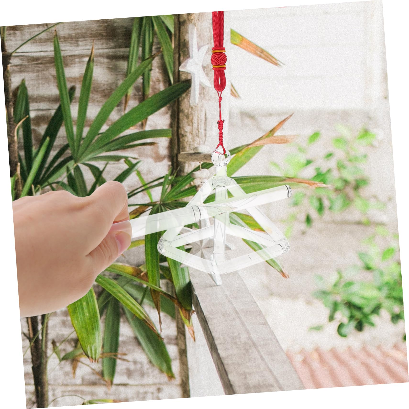 Set Piramide Cantante in Cristallo Trasparente 3 Pollici per Meditazione | Strumento Battente, Profilo Decorativo, Adatto a Terapia del Suono e Uso Meditativo Stile Casuale