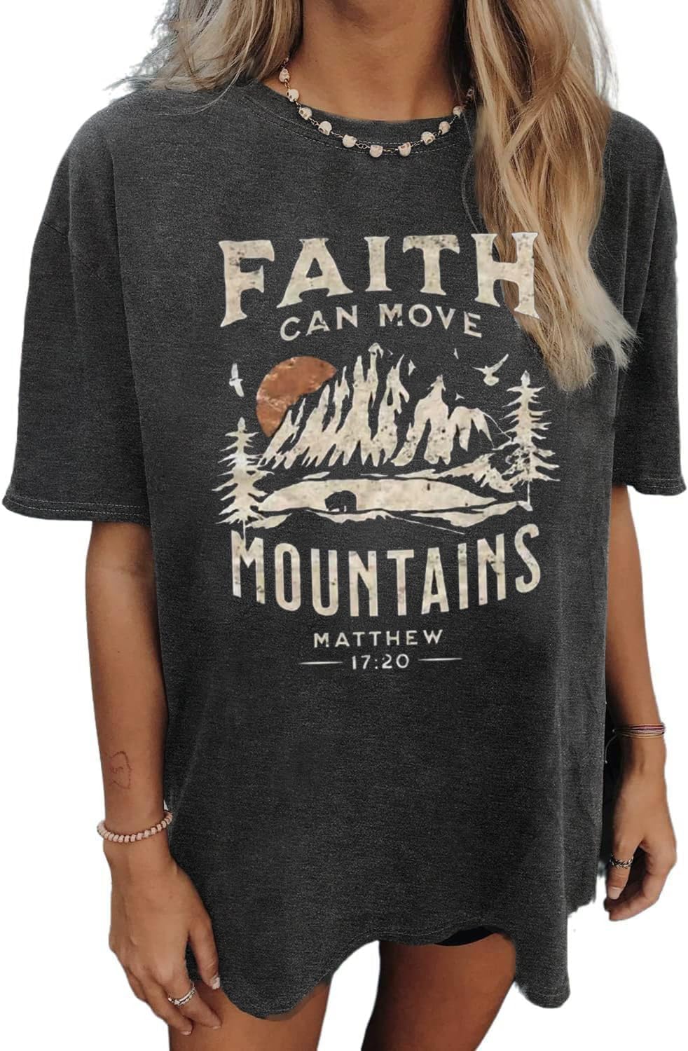 Womens Oversized Tshirt Flower Graphic Tees Nashville...