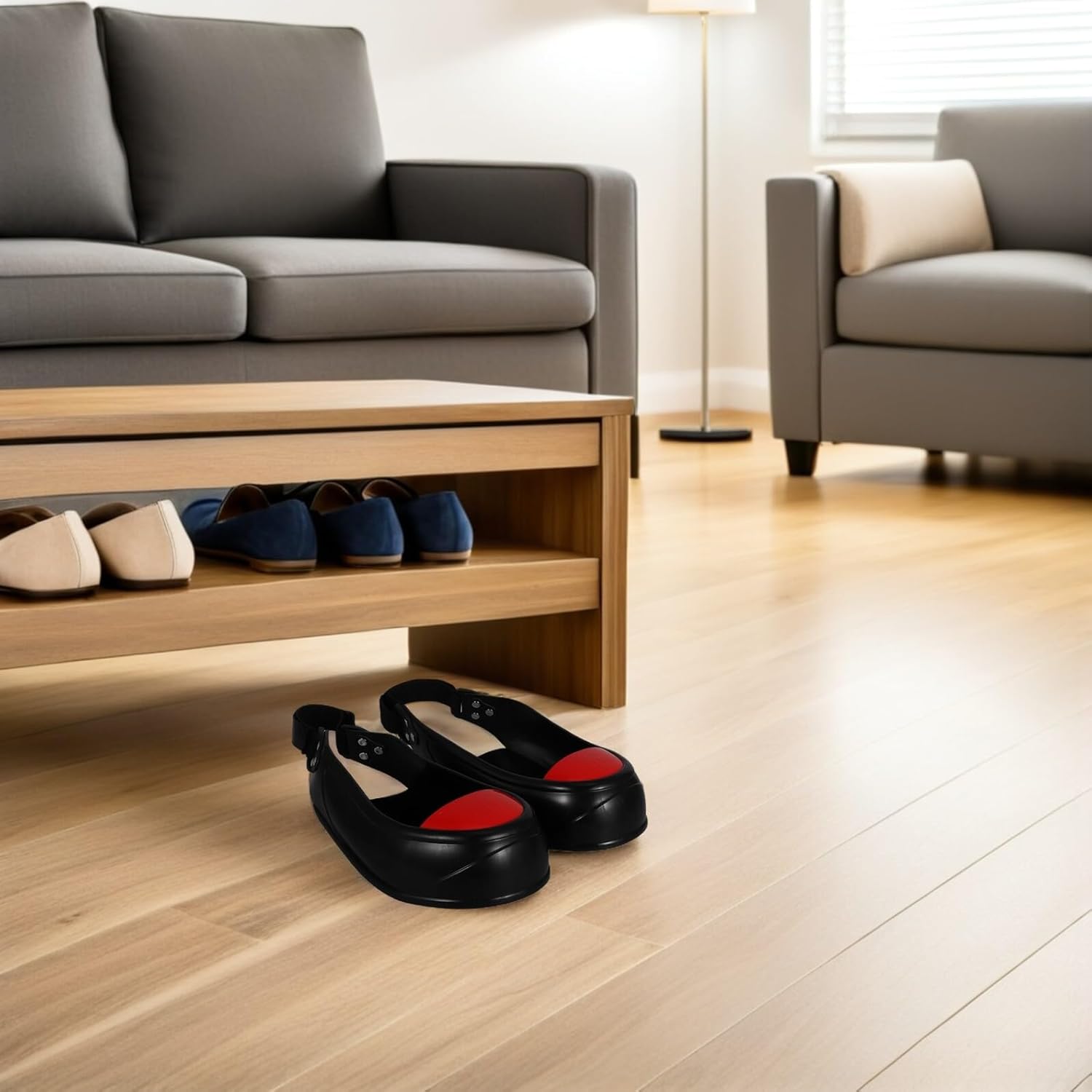 DOITOOL Steel Toe Shoe Guards Metatarsal Boot Covers Non-slip Rubber Work Safety Boot Covers for Construction and Factory Use