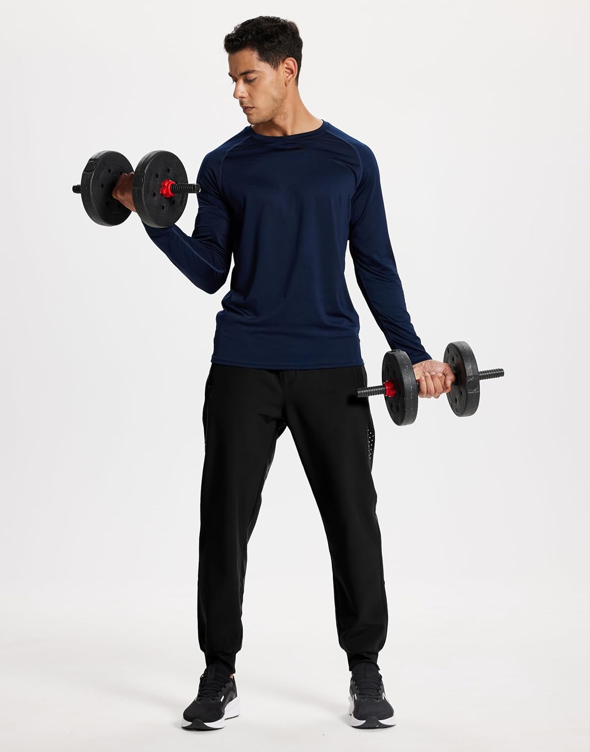 Men's Fleece Joggers Athletic Winter Warm Sweatpants Workout Gym Running Active Track Pants - Image 7